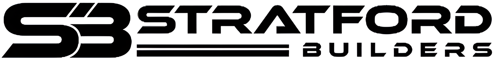 Stratford Builders logo with stylized letters.